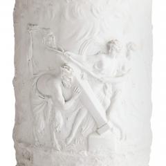  Edme Samson et Cie Antique French pair of ormolu mounted bisque porcelain pedestals - 4467111