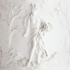  Edme Samson et Cie Antique French pair of ormolu mounted bisque porcelain pedestals - 4467113