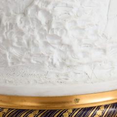  Edme Samson et Cie Antique French pair of ormolu mounted bisque porcelain pedestals - 4467117