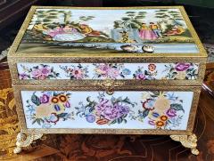  Edme Samson et Cie Late 19th Century Sevres Style Exceptional Samson Dressing Table Box - 2021936