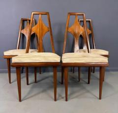  Edmond J Spence 1960s Set of 6 Edmond J Spence Walnut Dining Chairs Swedish Modern - 3681108