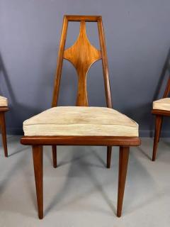  Edmond J Spence 1960s Set of 6 Edmond J Spence Walnut Dining Chairs Swedish Modern - 3681109