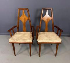  Edmond J Spence 1960s Set of 6 Edmond J Spence Walnut Dining Chairs Swedish Modern - 3681131