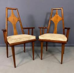  Edmond J Spence 1960s Set of 6 Edmond J Spence Walnut Dining Chairs Swedish Modern - 3681136
