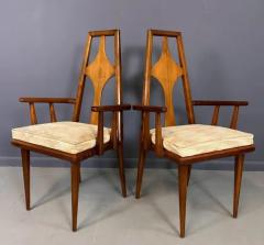  Edmond J Spence 1960s Set of 6 Edmond J Spence Walnut Dining Chairs Swedish Modern - 3681143