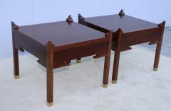  Edmond J Spence Edmond J Spence Single Drawer Walnut End Tables - 4356438