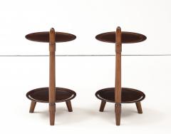  Edmund J rgensen Two Danish two tier side tables produced by Edmund J rgensen Circa 1960s - 4227465