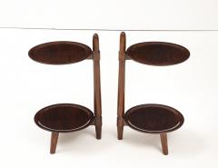  Edmund J rgensen Two Danish two tier side tables produced by Edmund J rgensen Circa 1960s - 4227466