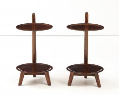 Edmund J rgensen Two Danish two tier side tables produced by Edmund J rgensen Circa 1960s - 4227467