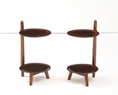  Edmund J rgensen Two Danish two tier side tables produced by Edmund J rgensen Circa 1960s - 4227474