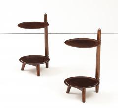  Edmund J rgensen Two Danish two tier side tables produced by Edmund J rgensen Circa 1960s - 4227475