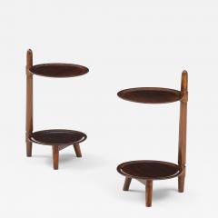  Edmund J rgensen Two Danish two tier side tables produced by Edmund J rgensen Circa 1960s - 4230047