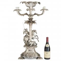  Edward Barnard Sons English silver Orientalist and equestrian centrepiece by Edward Barnard Sons - 4448584