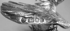  Edward Barnard Sons Pair of Barnard Barnyard Sterling Silver Fancy Fowl 1965 - 3987080