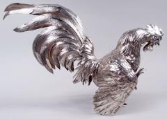  Edward Barnard Sons Pair of Barnard Barnyard Sterling Silver Fancy Fowl 1965 - 3987088
