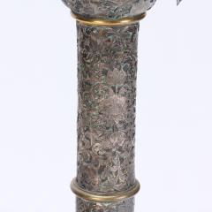  Edward F Caldwell Co Caldwell Lighting An Antique Silver and Bronze Floor Lamp by E F Caldwell early 20th C  - 4352596
