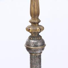  Edward F Caldwell Co Caldwell Lighting An Antique Silver and Bronze Floor Lamp by E F Caldwell early 20th C  - 4352599