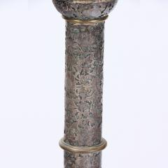  Edward F Caldwell Co Caldwell Lighting An Antique Silver and Bronze Floor Lamp by E F Caldwell early 20th C  - 4352600