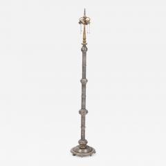  Edward F Caldwell Co Caldwell Lighting An Antique Silver and Bronze Floor Lamp by E F Caldwell early 20th C  - 4352931