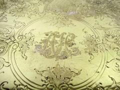  Edward F Caldwell Co Caldwell Lighting Fancy American Victorian Classical Gilt Sterling Silver Cake Plate - 4533377