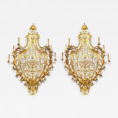  Edward F Caldwell Co Caldwell Lighting Pair of Caldwell French Empire Style Ormolu Wall Sconces - 1448606