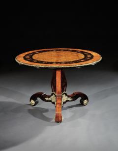  Edward Holmes Baldock AN EXCEPTIONAL 19TH CENTURY EDWARD HOLMES BALDOCK MARQUETRY CENTRE TABLE - 2431549