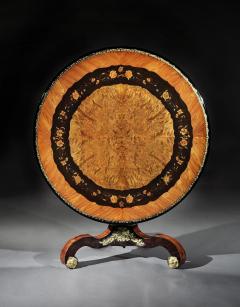  Edward Holmes Baldock AN EXCEPTIONAL 19TH CENTURY EDWARD HOLMES BALDOCK MARQUETRY CENTRE TABLE - 2431552