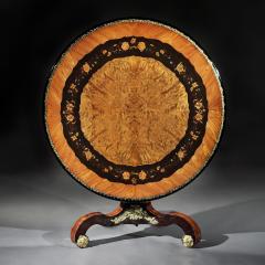  Edward Holmes Baldock AN EXCEPTIONAL 19TH CENTURY EDWARD HOLMES BALDOCK MARQUETRY CENTRE TABLE - 2431556