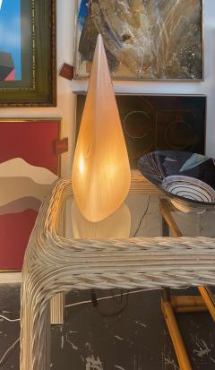  Effetre International Effetre International Vetri Murano Striped Pyramidal Table Lamp by Lino Tagliapi - 4593654
