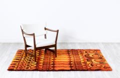  Ege Rya Danish Modern Hand Knotted Orange Rug by Rya - 3178776