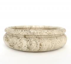  Egidio Di Rosa Pier Alessandro Giusti Monumental Italian Travertine Bowl for Up Up Di Rosa and Giusti - 925682