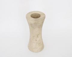  Egidio Di Rosa Pier Alessandro Giusti PIER ALESSANDRO GIUSTI AND EGIDIO DI ROSA FOR UP UP TRAVERTINE VASE ITALY C1970 - 2031431