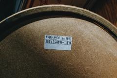  Egoluce Rare Egoluce Brass Glass Table Lamp with Original Manufacturers Label - 2563053