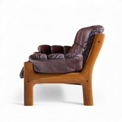  Ekornes ASA Ekornes Mid Century Norwegian Teak and Leather Montana Sofa - 4424986
