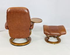  Ekornes Stressless Consul Lounge Chair Ottoman With Tray by Ekornes Stressless Norway 1980s - 4122849