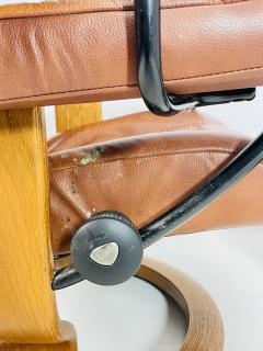  Ekornes Stressless Consul Lounge Chair Ottoman With Tray by Ekornes Stressless Norway 1980s - 4122851