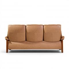  Ekornes Stressless Ekornes Stressless Mid Century Buckingham Leather Reclining Sofa - 4683843