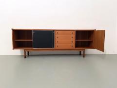  Elam Large Cabinet in Teak and Black Laminate by Elam Italy 1960s - 3119312