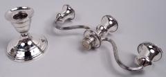  Elgin Silversmith Co Pair of American Traditional Sterling Silver 3 Light Candelabra - 4150386