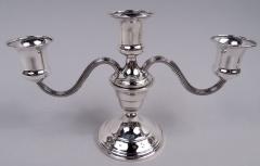  Elgin Silversmith Co Pair of American Traditional Sterling Silver 3 Light Candelabra - 4150388