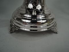  Elgin Silversmith Co Pair of Traditional Old Country Friday Night Shabbos Candlesticks - 3765063