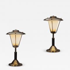  Elidus Pair of Model 602 Brass Table Lamps by Elidus Sweden ca 1940s - 4648564