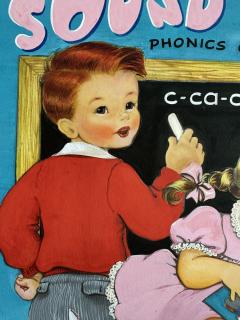  Elizabeth Voss Childrens Coloring Book Cover Art Merrill Company Female Illustrator - 4292085