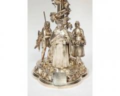  Elkington Co A Rare 1859 Elkington Silvered Bronze Victorian Trophy Centerpiece - 3943167