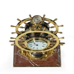  Elkington Co A Victorian brass novelty clock by Elkington Co - 2341108