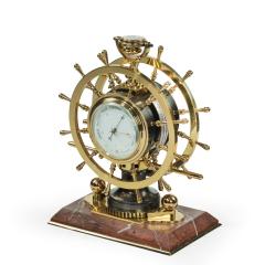  Elkington Co A Victorian brass novelty clock by Elkington Co - 2341109