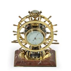  Elkington Co A Victorian brass novelty clock by Elkington Co - 2341110