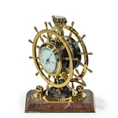  Elkington Co A Victorian brass novelty clock by Elkington Co - 2341111