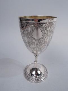  Elkington Co Elkington English Victorian Classical Sterling Silver Goblet 1859 - 3767107