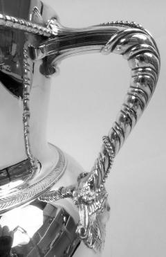  Elkington Co Elkington Victorian Classical Sterling Silver Bulldog Water Pitcher - 3780435